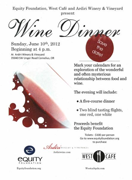 Wine Dinner by West Cafe and Ardiri Winery